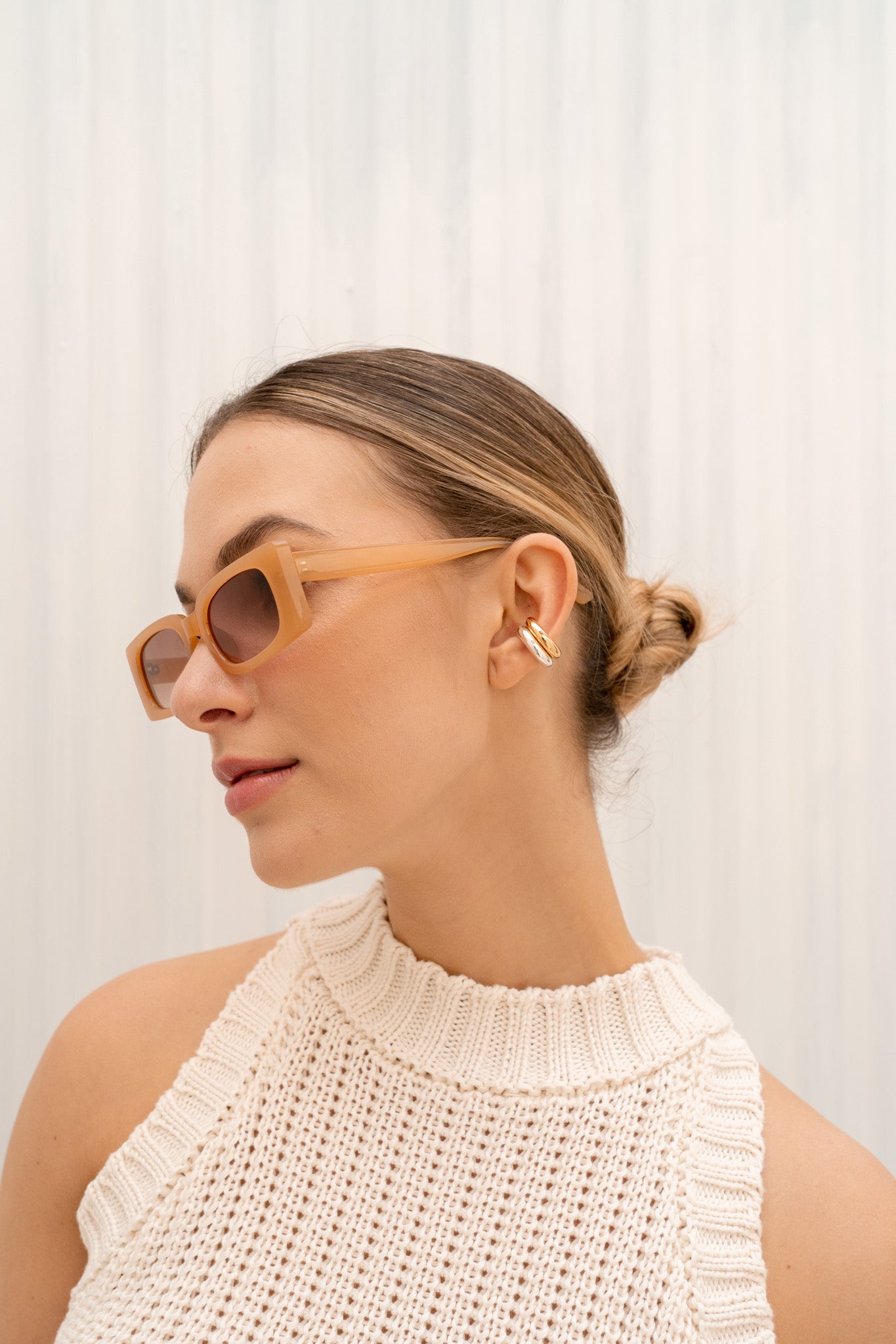 Set 1 earcuff oro + 1 earcuff plata