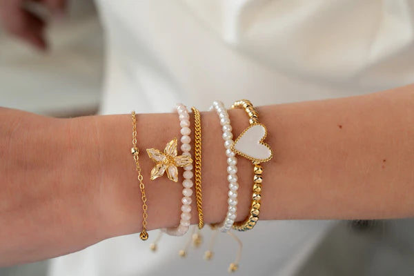 Set X5 Pulseras Flor