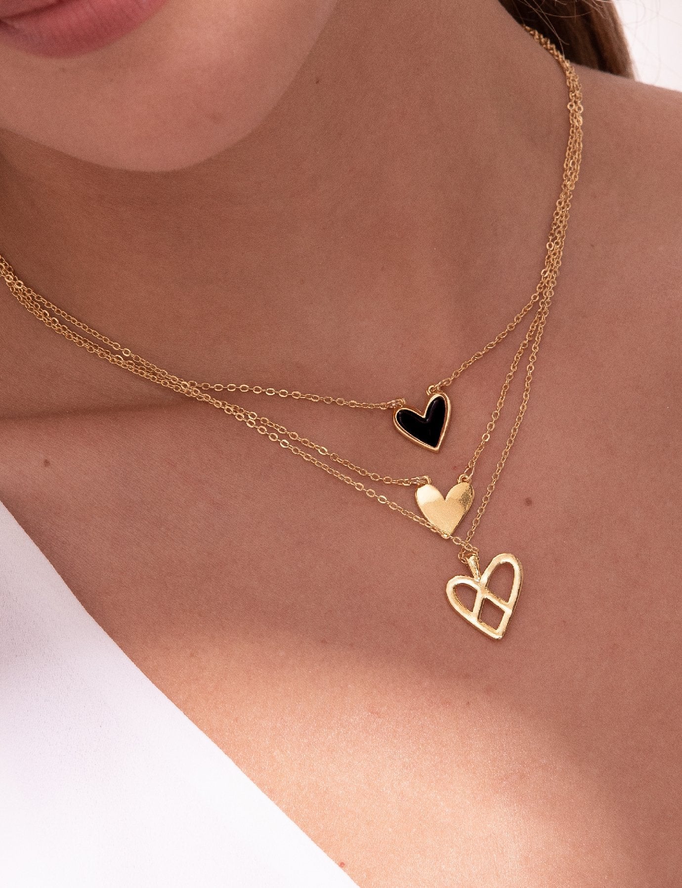 Set Collar Corazón Mini Gold