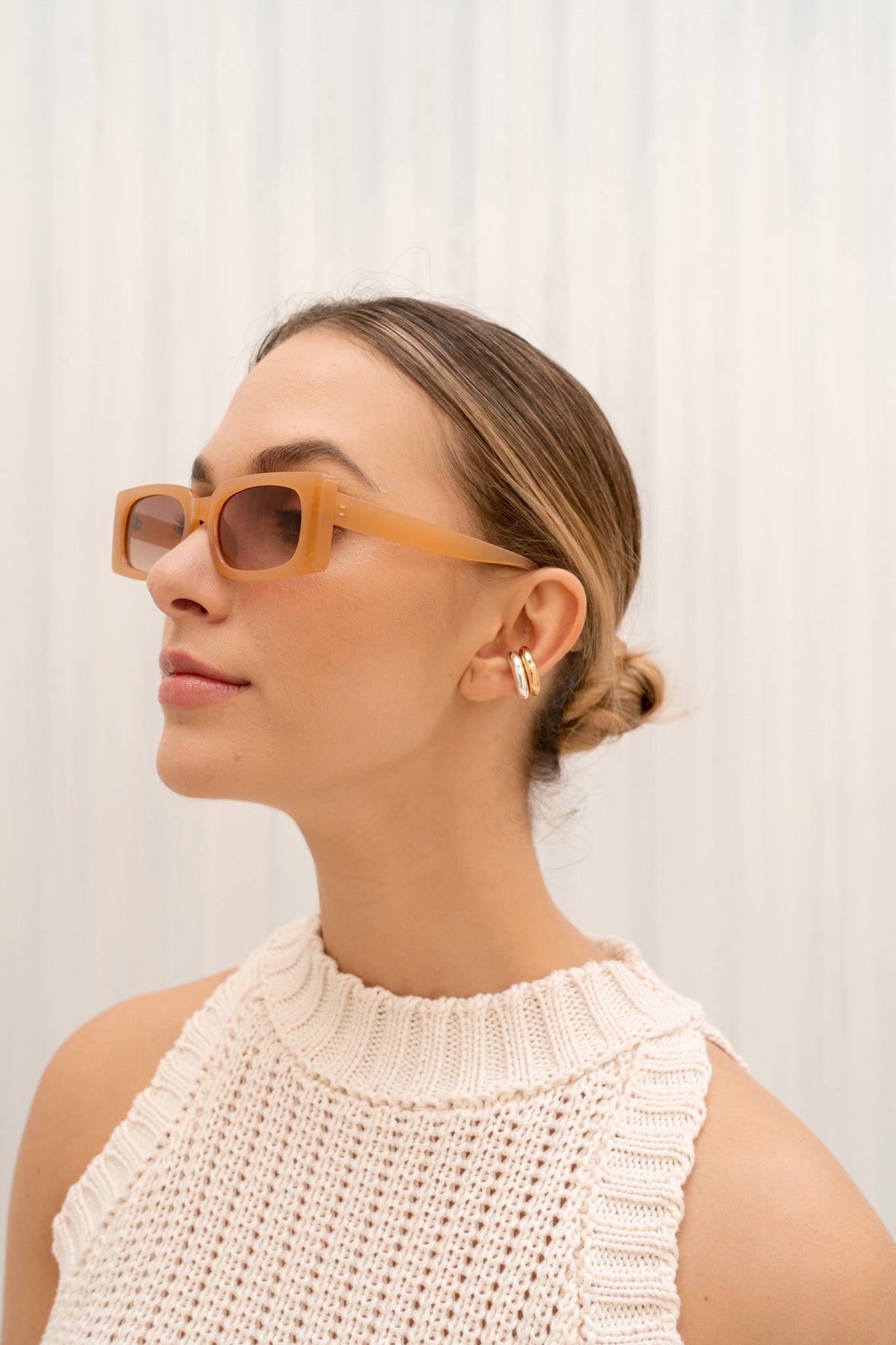 Set 1 earcuff oro + 1 earcuff plata