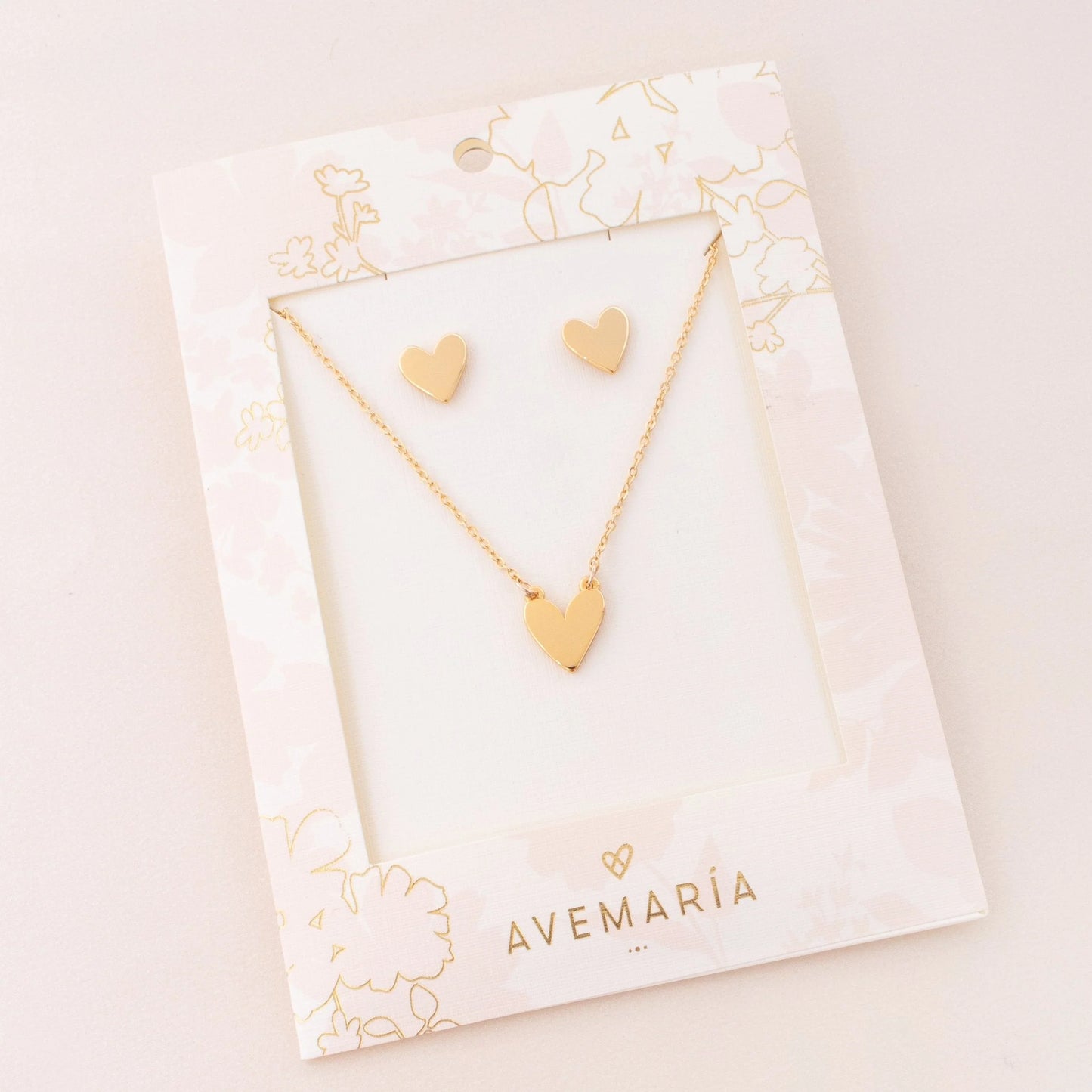 Set Collar Corazón Mini Gold