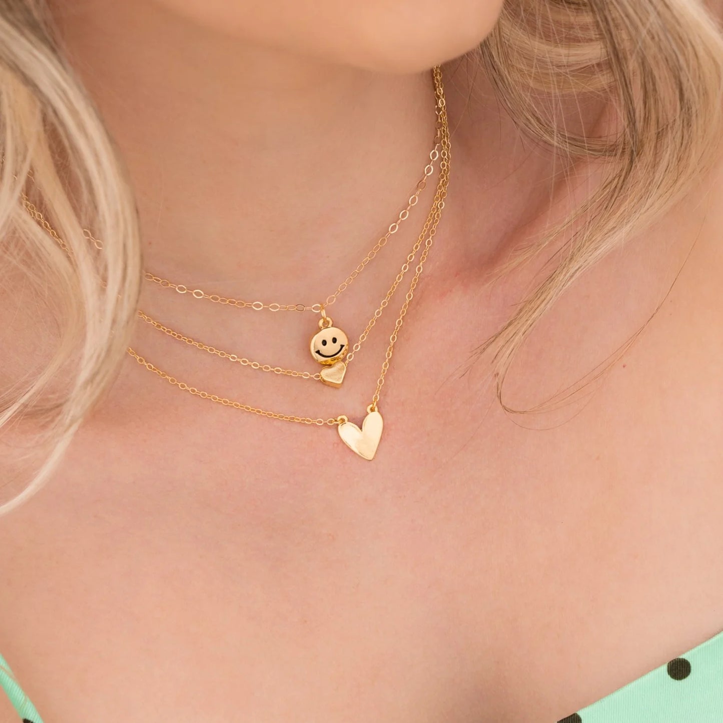 Set Collar Corazón Mini Gold