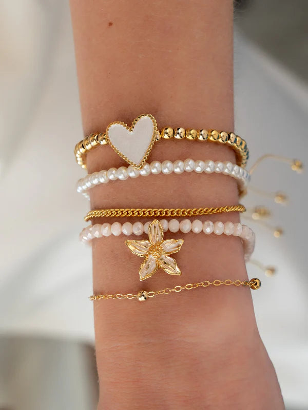 Set X5 Pulseras Flor