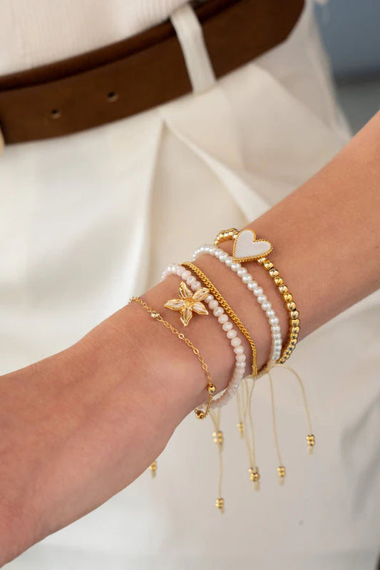Set X5 Pulseras Flor