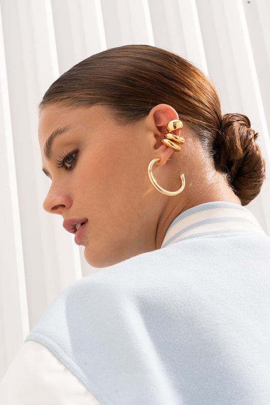 Set *4 Aretes The Trend + earcuff
